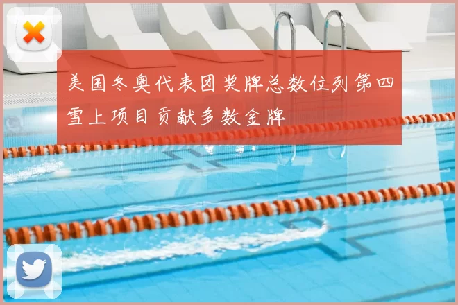 美国冬奥代表团奖牌总数位列第四雪上项目贡献多数金牌